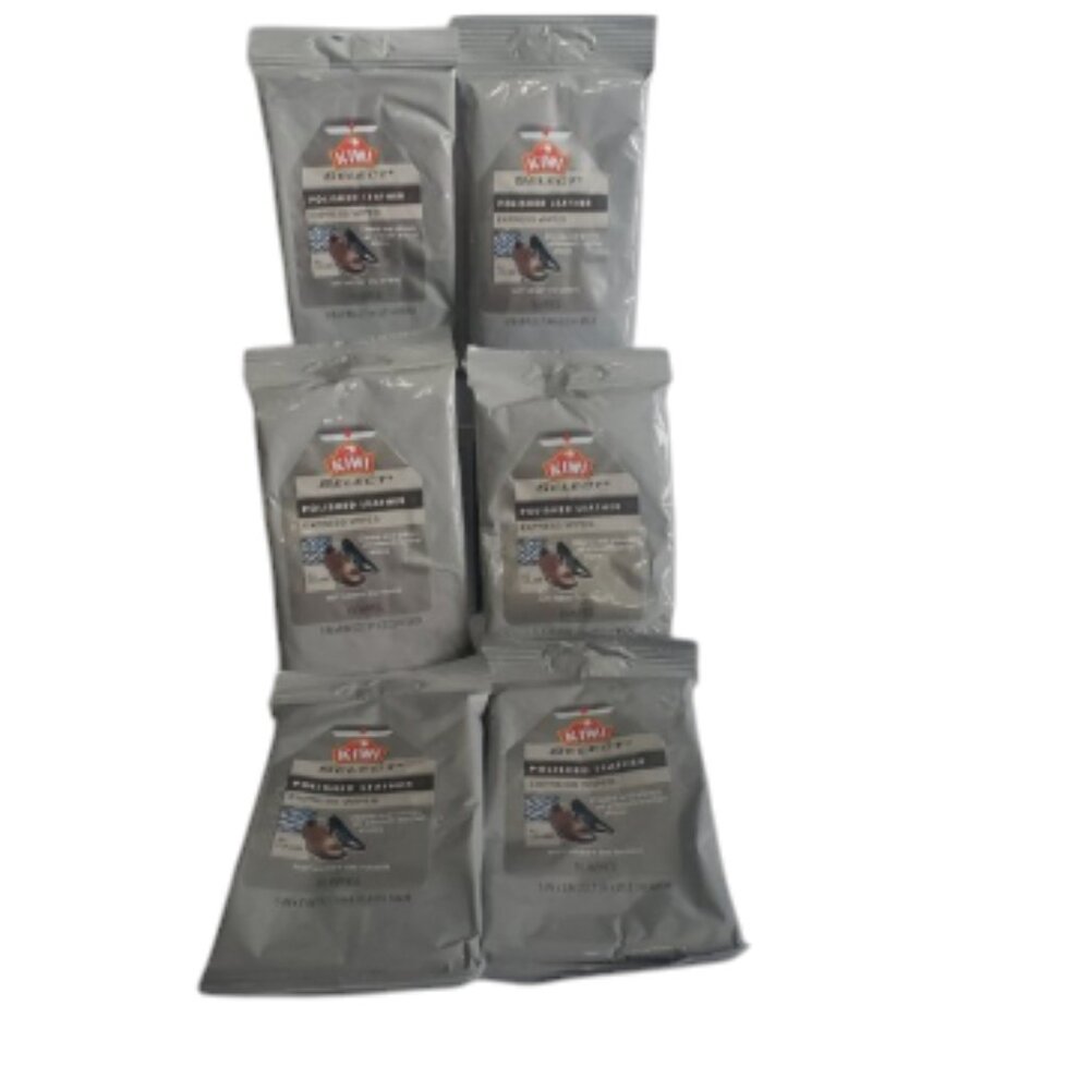 Kiwi Express Shine Clean And Shine Wipes Box of 6 Packs 15 Per Pack All Colours